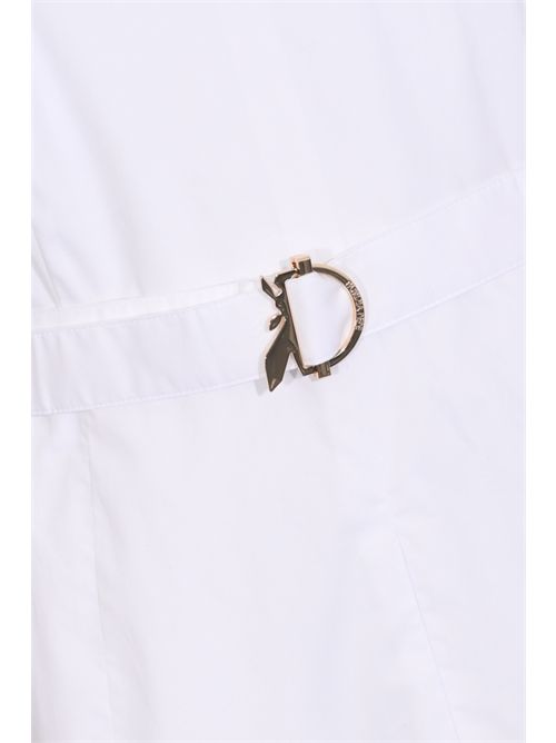Abito lungo in popeline di cotone con spacco Patrizia Pepe | 2A3006 A9B9W103